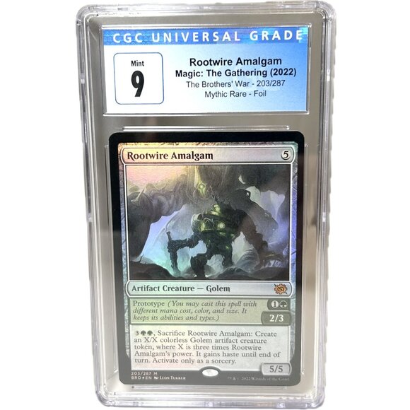 ROOTWIRE AMALGAM The Brothers' War 2022 203/287 Mythic Rare Foil CGC 9 Mint MTG - Picture 1 of 4